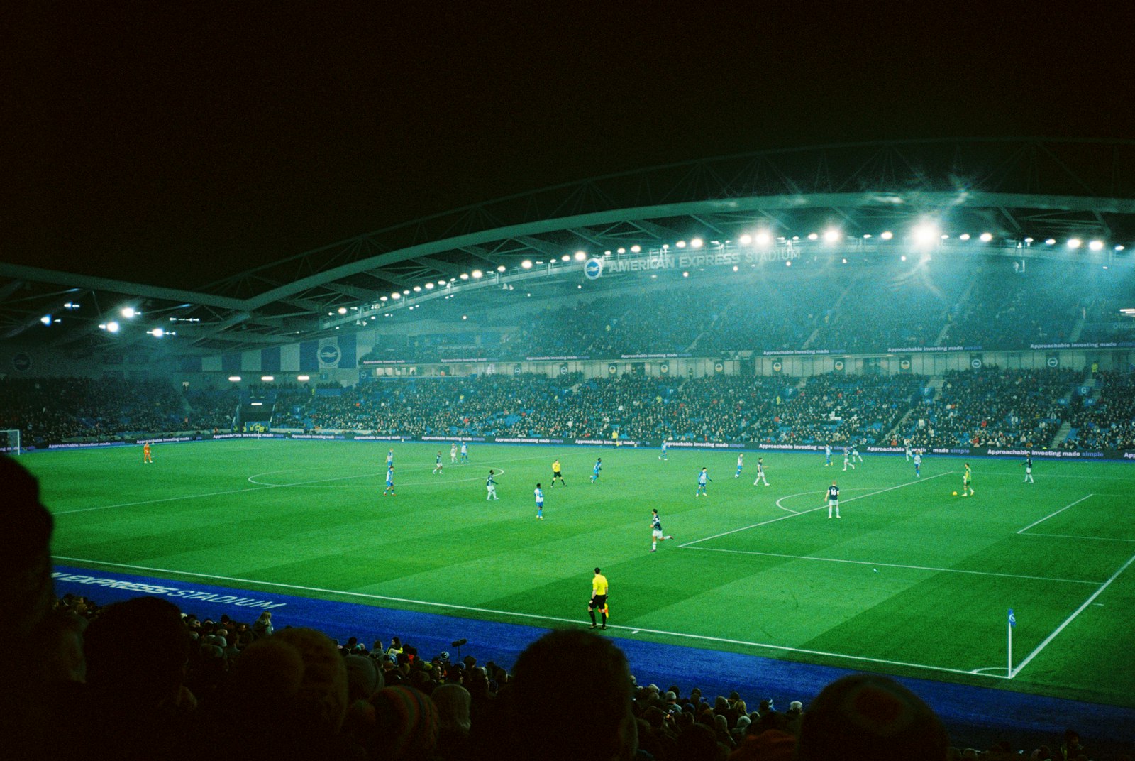 Football in the stadium